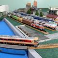 Mike's Dream Japanese N Scale Model Railroad With 1980's Trains And Road Vehicles